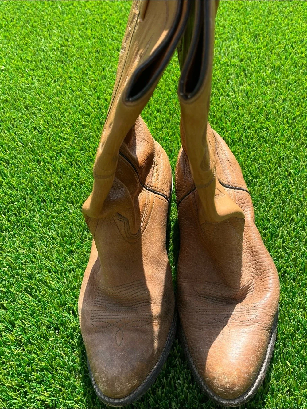 Miller Stockman Embossed Leather Western Ankle Boots
